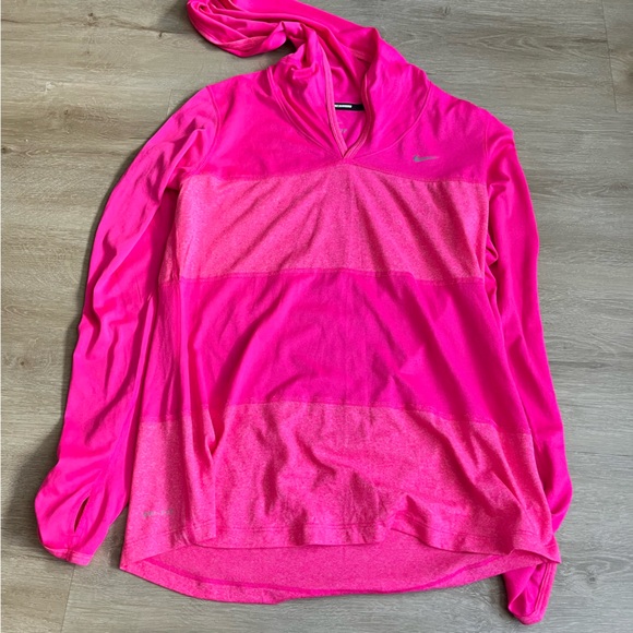 Nike Dri Fit Running Quarter Zip Pullover Bundle Sz Thumbholes - Picture 6 of 11